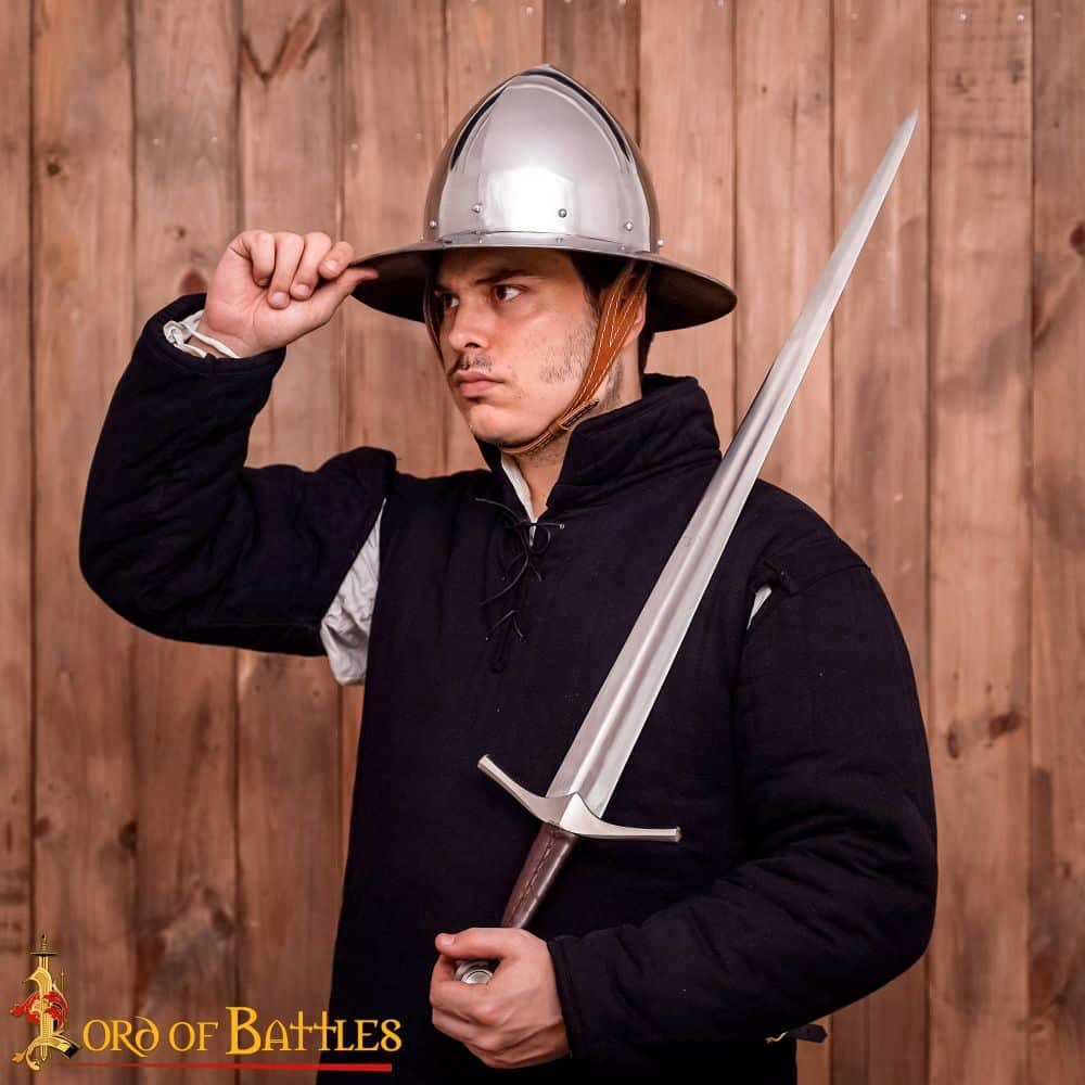 14th Century Domed Kettle Helm – 16 Gauge Steel