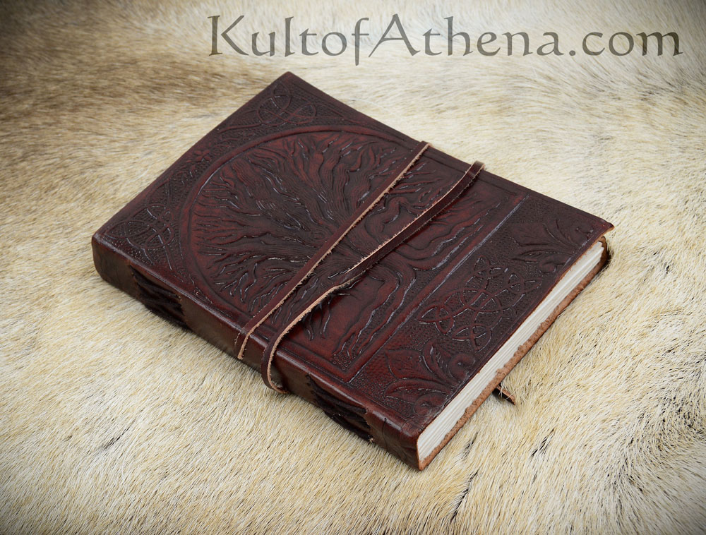 Leather-Bound Tree of Life Journal