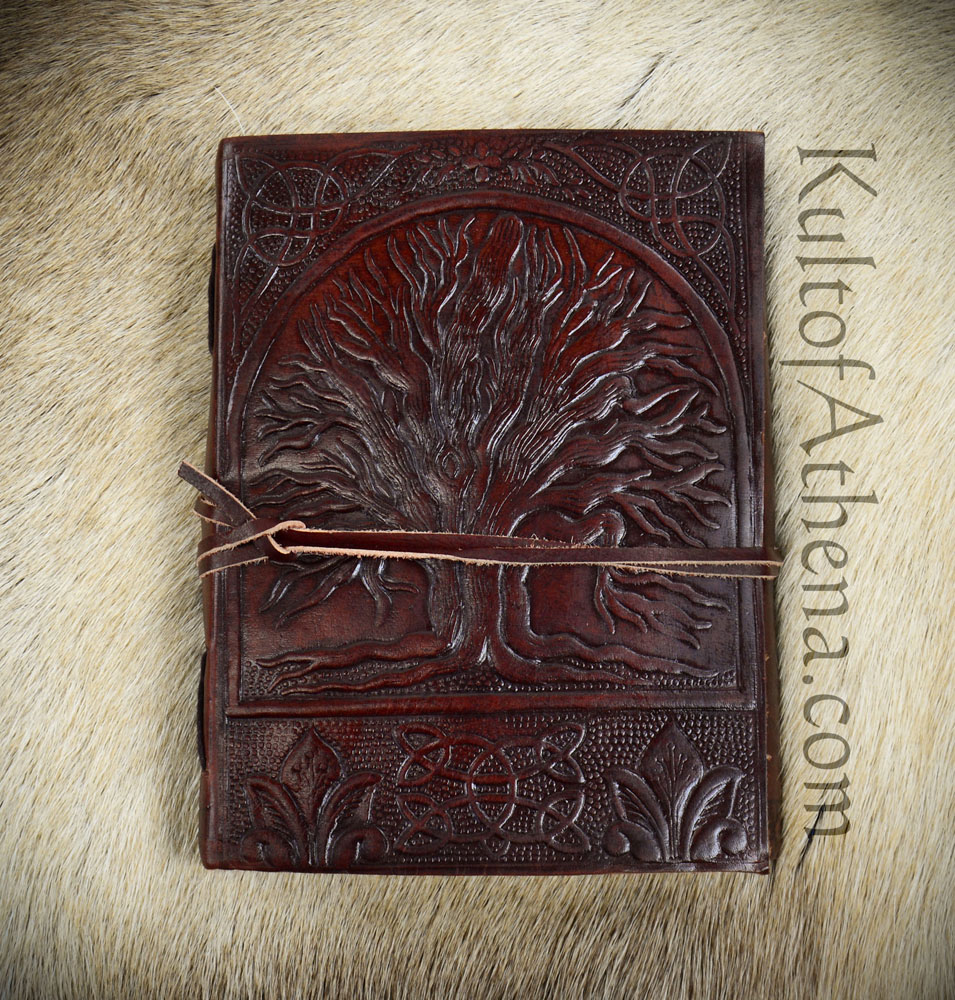 Leather-Bound Tree of Life Journal