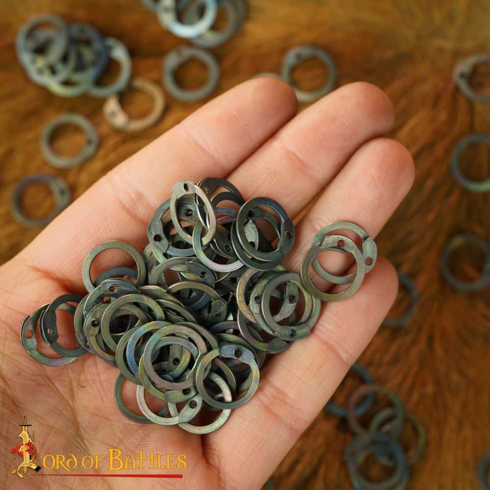 8mm Solid Chainmail Rings for Riveted-Solid Mail - 4kg Pack - Ironskin