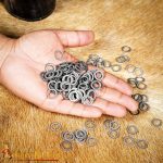 DRNA 1 kg Loose Aluminum Chainmail Rings - Round Ring with Rivets - 16  Gauge / 10 mm - Dome Riveted