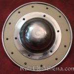 Leather Covered Buckler - 9 inch - 14 Gauge Steel