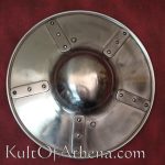 Plated Steel Buckler - 12 Inch- 14 Gauge Steel