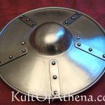 Plated Steel Buckler - 15 Inch- 14 Gauge Steel