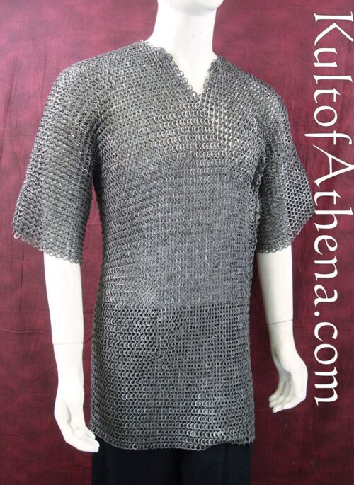 DANM Chainmail Half-Sleeve Haubergeon - Alternating Dome Riveted Construction
