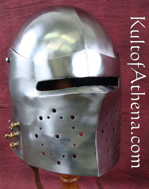 Houndskull Bascinet - Large - 14 Gauge Steel
