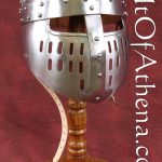 Crusader Spangenhelm with Face Guard