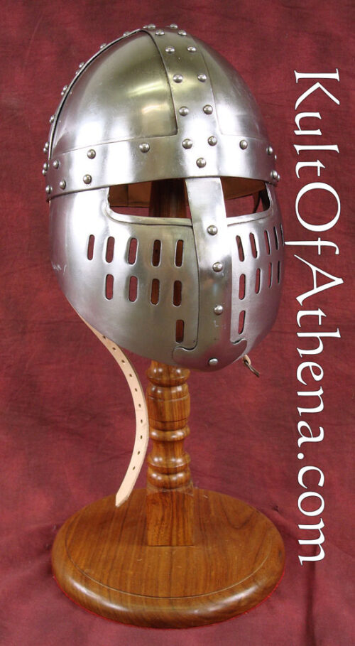 Crusader Spangenhelm with Face Guard