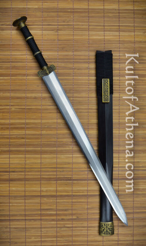 Iron Tiger Forge Han Dynasty Jian with cord-wrapped grip