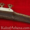 Viking Bone Grip Seax with Etched Norse Design