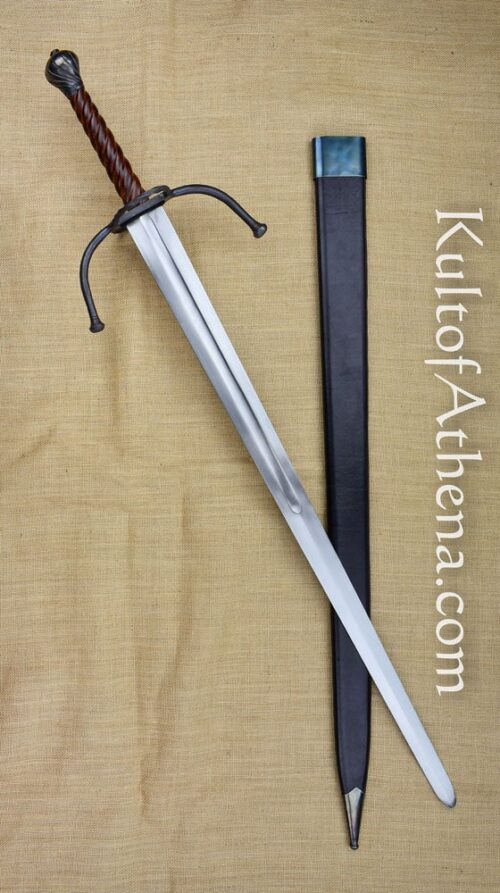 German Longsword with Twisted Wood Grip - Stage Combat Version