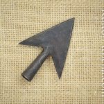 Wide Broadhead Arrowhead - blackened