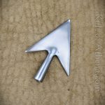 Wide Broadhead Arrowhead - polished