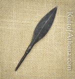 Curved Leafblade Arrowhead - blackened