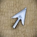 Barbed Broadhead Arrowhead - polished