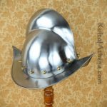 Combed Morion Helm - 18 Gauge Steel