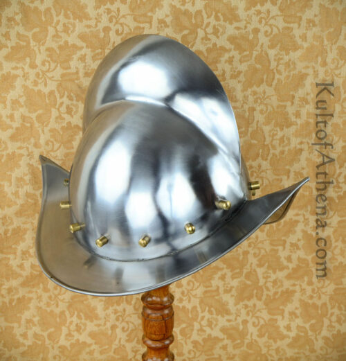 Combed Morion Helm - 18 Gauge Steel