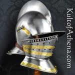 16th Century Burgonet with Falling Buffe Visor