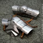 15th Century Poleyns - Knee Armor - 18 Gauge