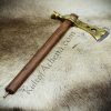 Peace Pipe Tomahawk - Brass with Steel Edge
