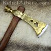 Peace Pipe Tomahawk - Brass with Steel Edge