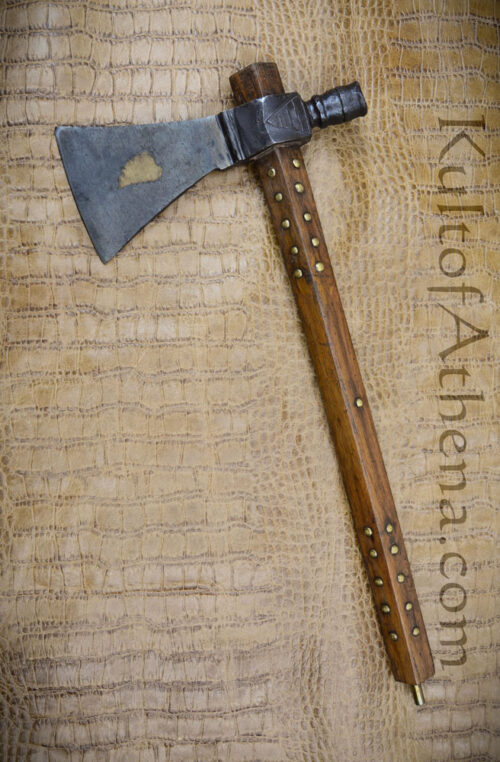 French Chippewa Brass-Heart Pipe Tomahawk