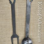 Large Forged Fork and Spoon Set