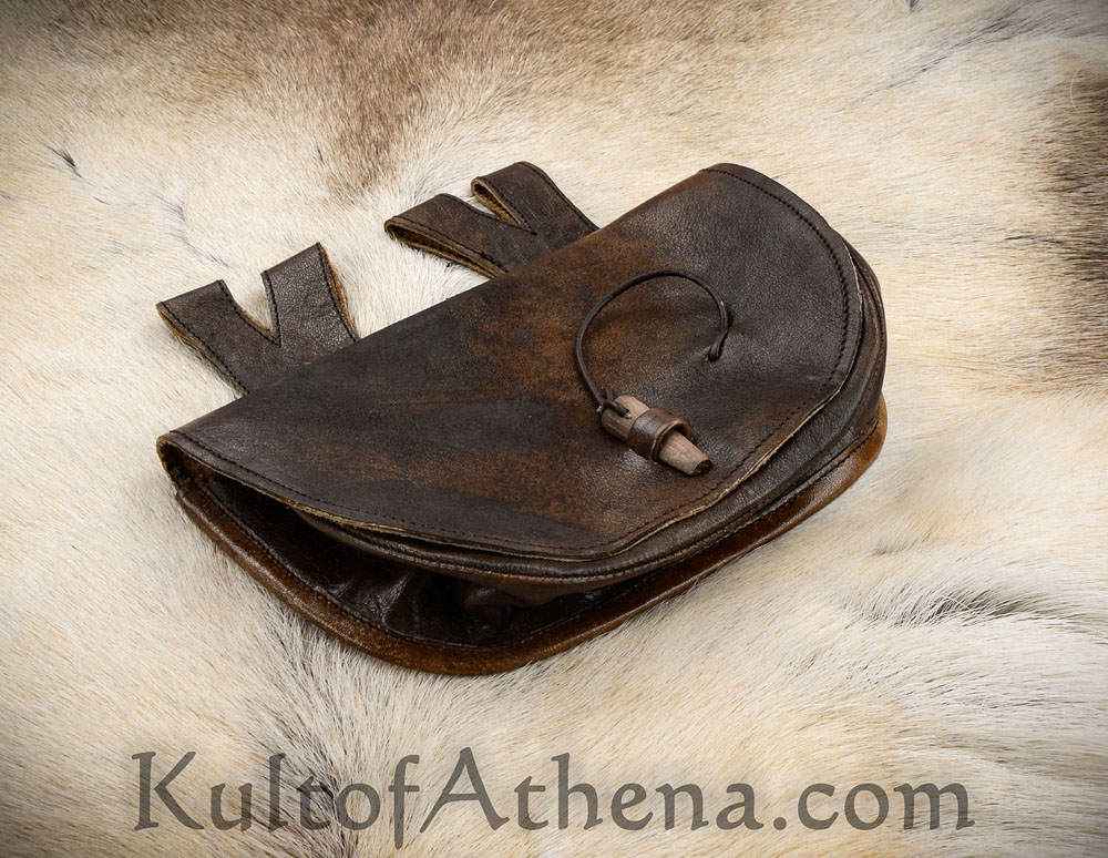Medieval Leather Belt Pouch