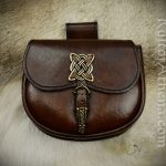 Celtic Leather Belt Pouch