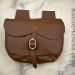 Brown Leather Belt Pouch
