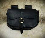 Large Leather Belt Pouch