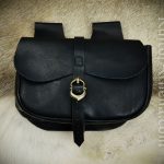 Large Leather Belt Pouch