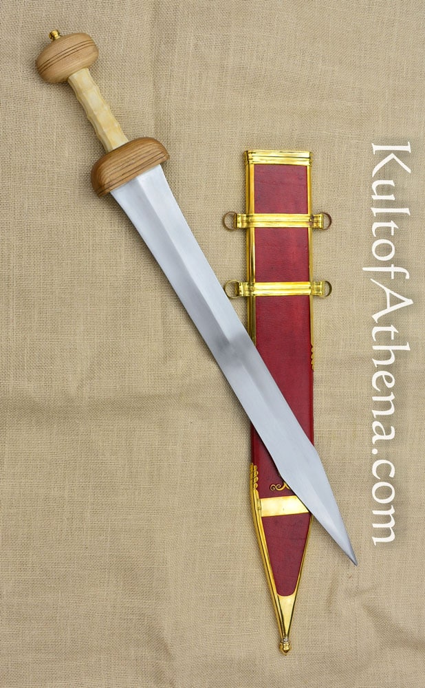 Functional EN45 Steel Tempered Sharp Roman Gladius Sword Full Tang, 