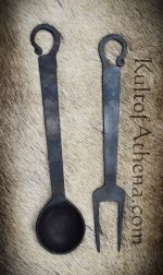 Medieval Ladle and Serving Fork