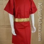 Wool Roman Tunic - Red