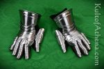 Late Medieval Steel Gauntlets - 18 Gauge Steel