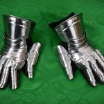 Late Medieval Steel Gauntlets - 18 Gauge Steel