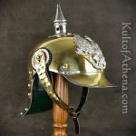 Prussian 1889 Cuirassier Helm - 22 Gauge Brass