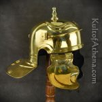 Roman Imperial Gallic ''I'' Mainz Helm - 20 Gauge Brass