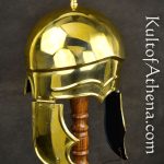 Greek Attic Helmet - 18 Gauge Brass