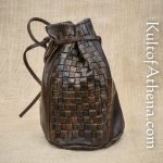 Viking Woven Leather Coin Pouch