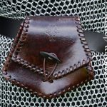 Celtic Leather Belt Pouch