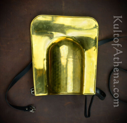 Gladiator Galerus Shoulder Guard - 18 Gauge Brass