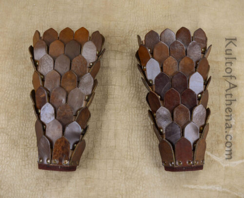 Scale Leather Greaves