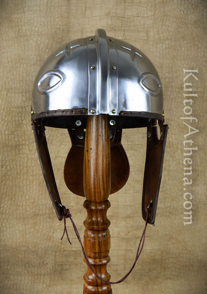 Late Roman Intercisa Helmet with Inset Crosses