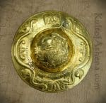 Roman Embossed Brass Shield Boss - 20 Gauge