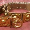 Roman Brass Plated Belt