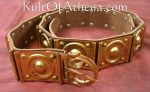 Roman Brass Plated Belt