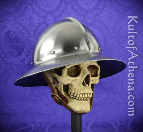 14th Century Kettle Helm- 18 Gauge
