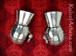 Stainless Steel Clamshell Gauntlets - 16 Gauge